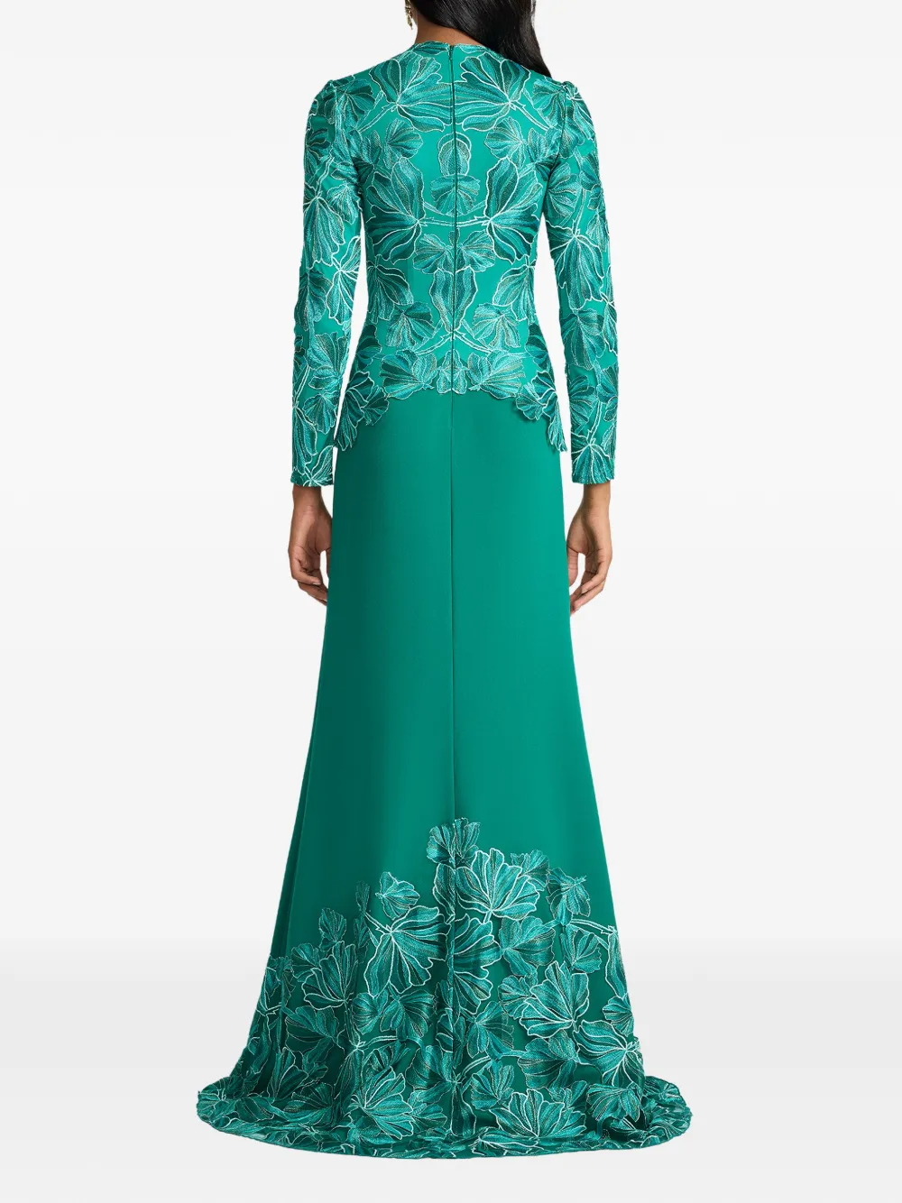 Tadashi Shoji Maxi-jurk met bloemenprint Groen