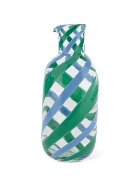 Lisa Corti light blue green glass bottle