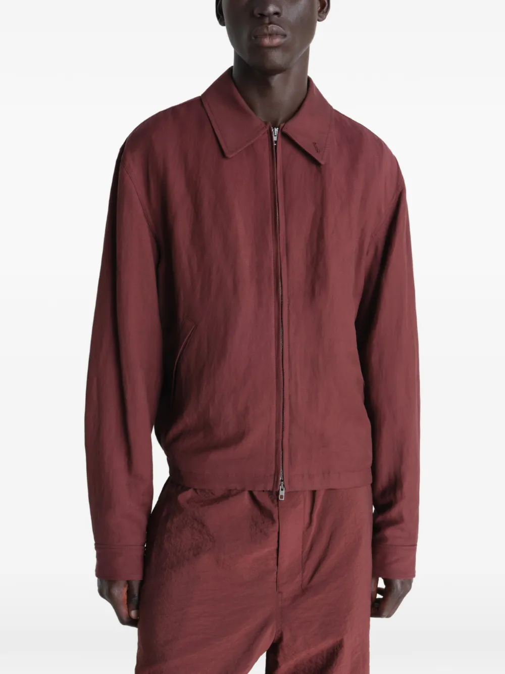  Lemaire Zip-up Jacket - Red 