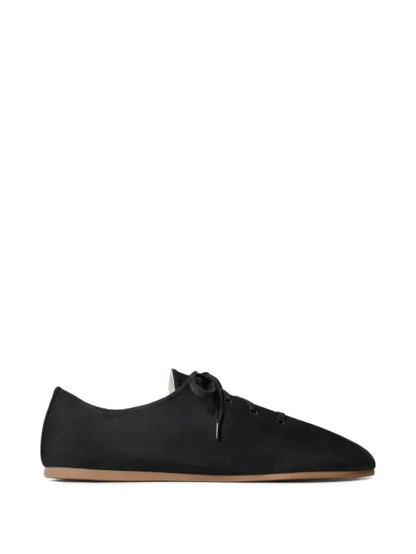 Lemaire Souris Trainers in Cotton Canvas in Black
