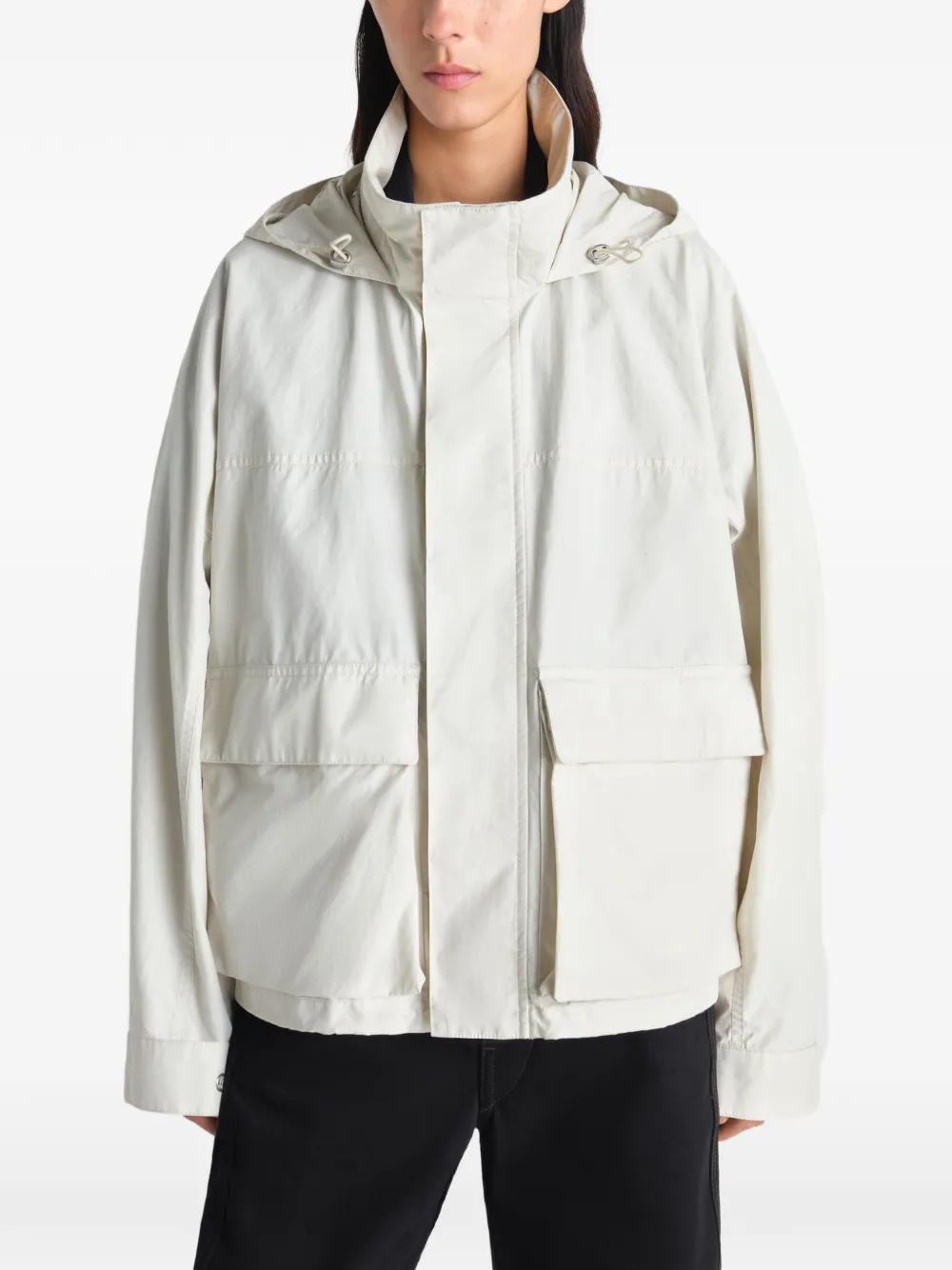  Lemaire Hooded Jacket - Neutrals 