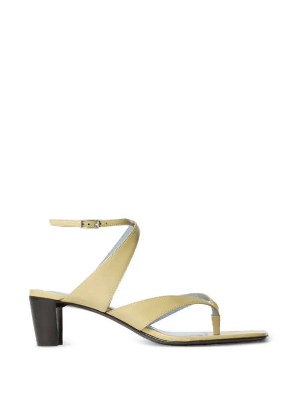 Lemaire Thong Heeled Sandals in Yellow