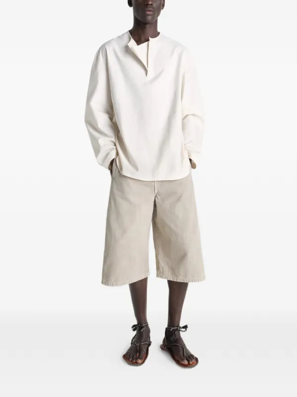 LEMAIRE ロングスリーブ シャツ | ニュートラル | FARFETCH JP