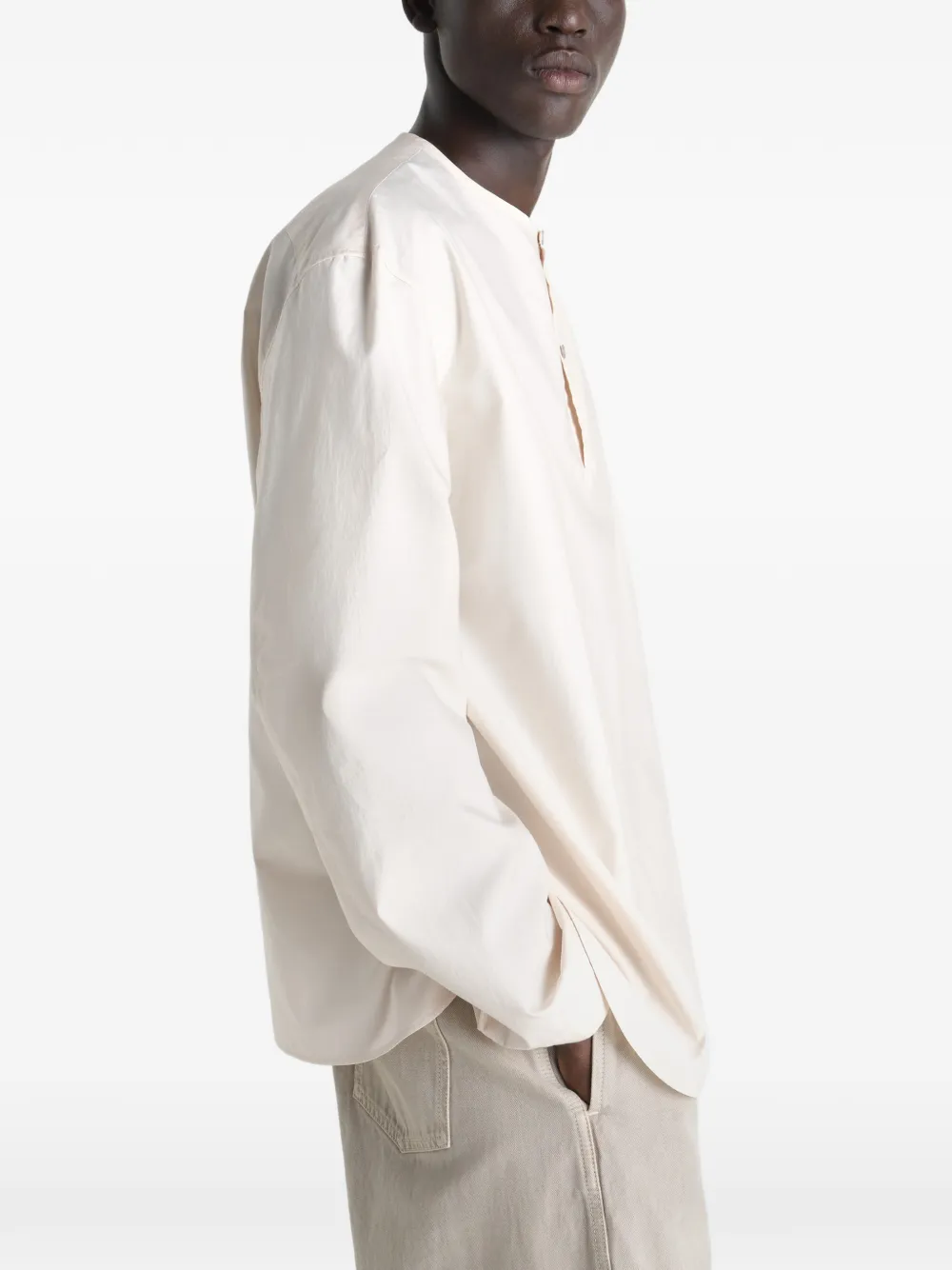 LEMAIRE Overhemd met knopen Beige