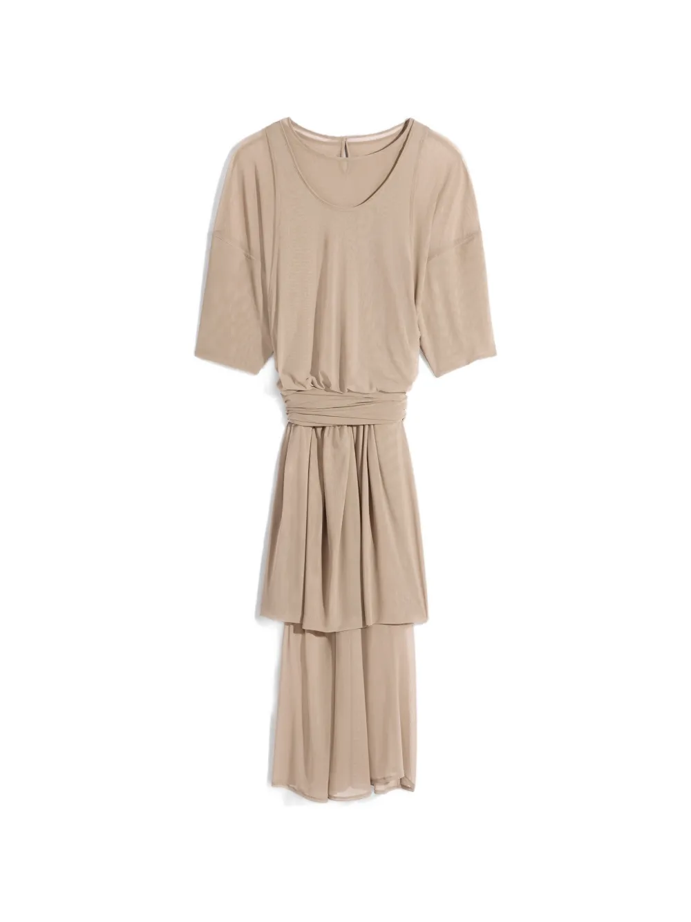 LEMAIRE double layer midi dress - Toni neutri