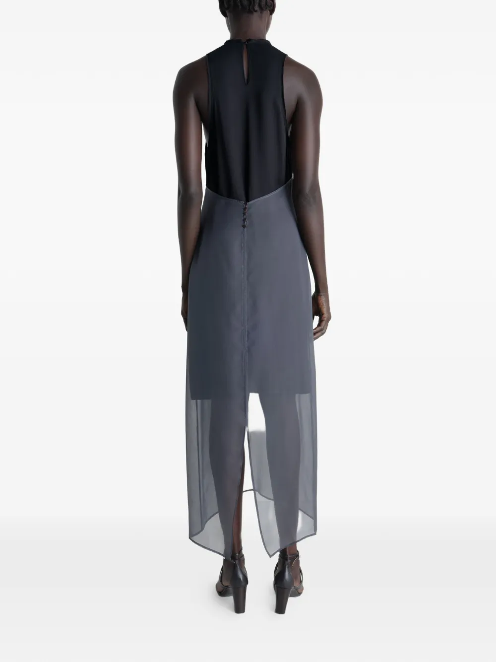 LEMAIRE Mouwloze midi-jurk Grijs