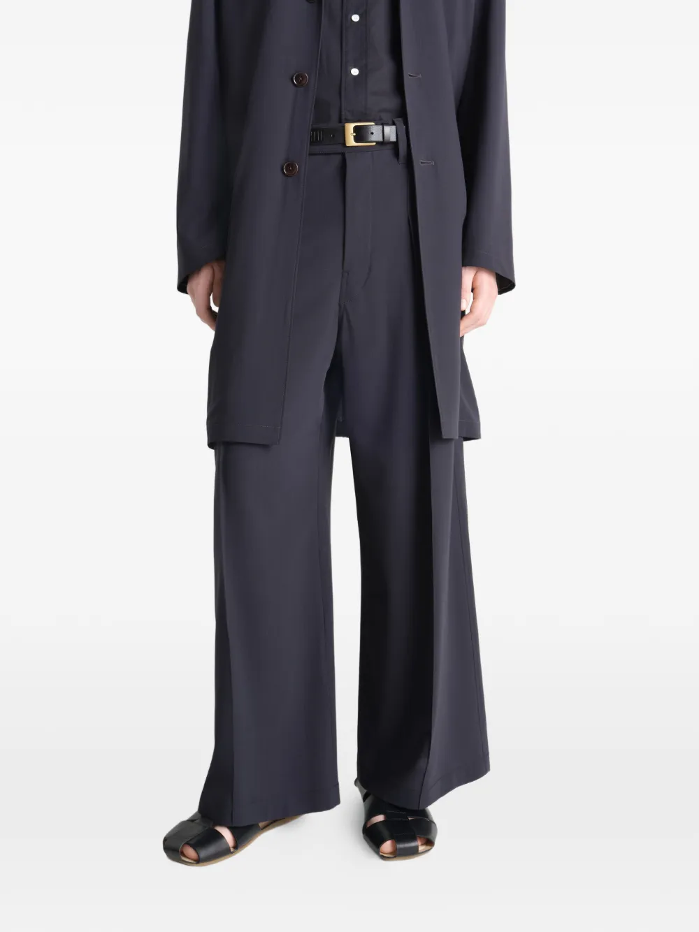 LEMAIRE Fisherman sandalen met ronde neus Zwart