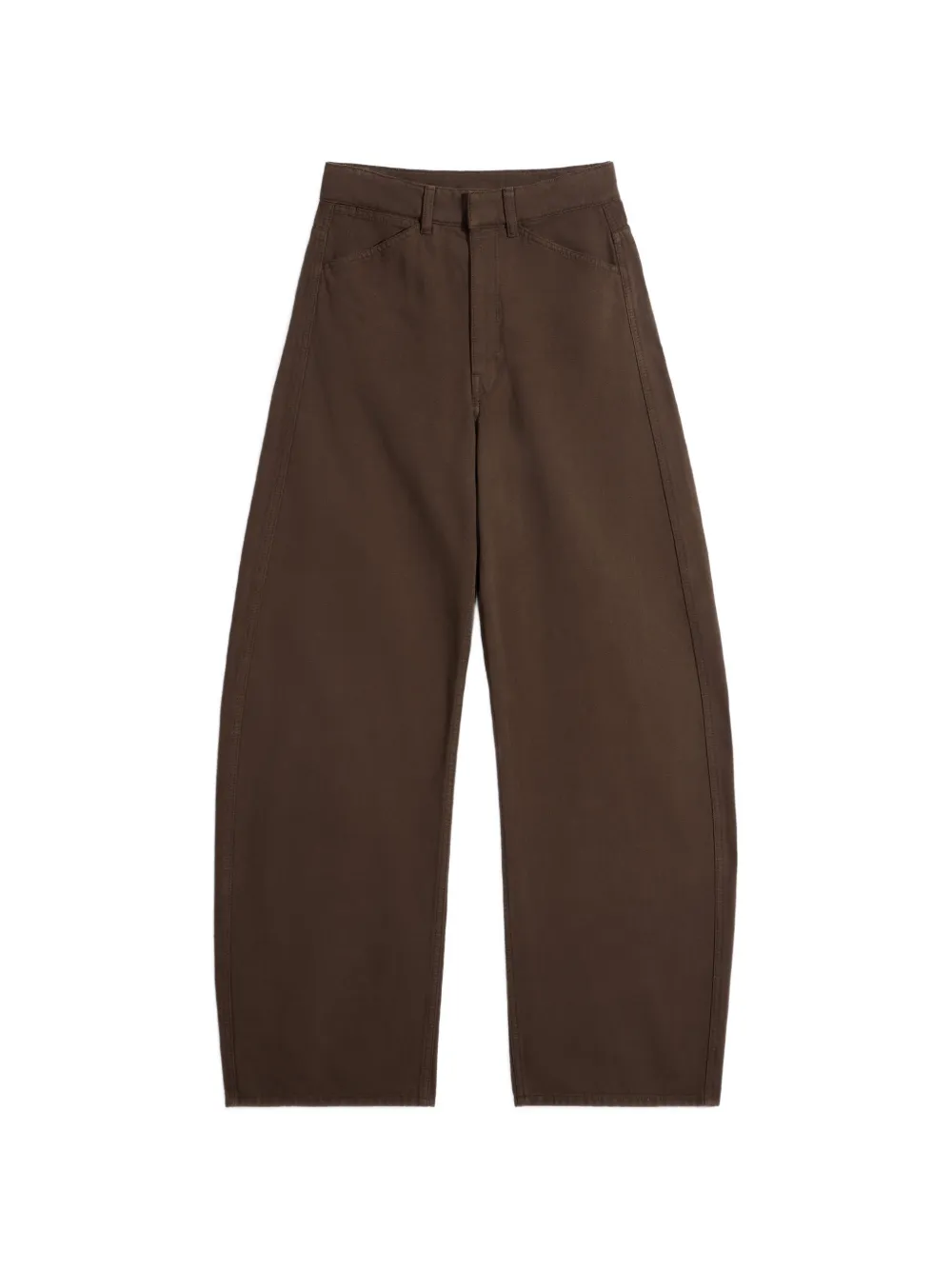 LEMAIRE high-waisted curved jeans - Marrone