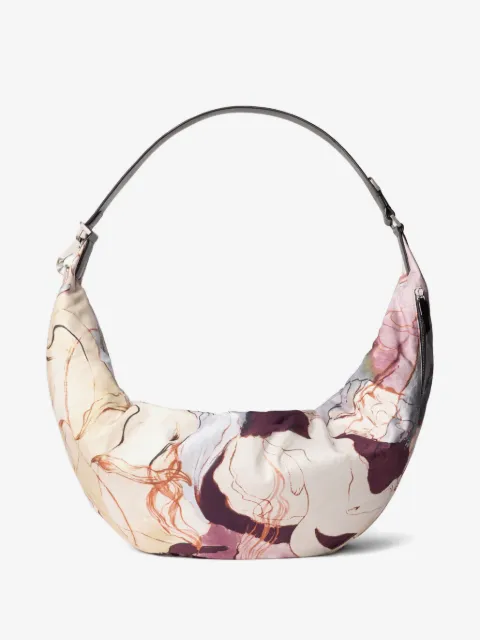LEMAIRE XL Quiver Clip bag in printed cotton canvas