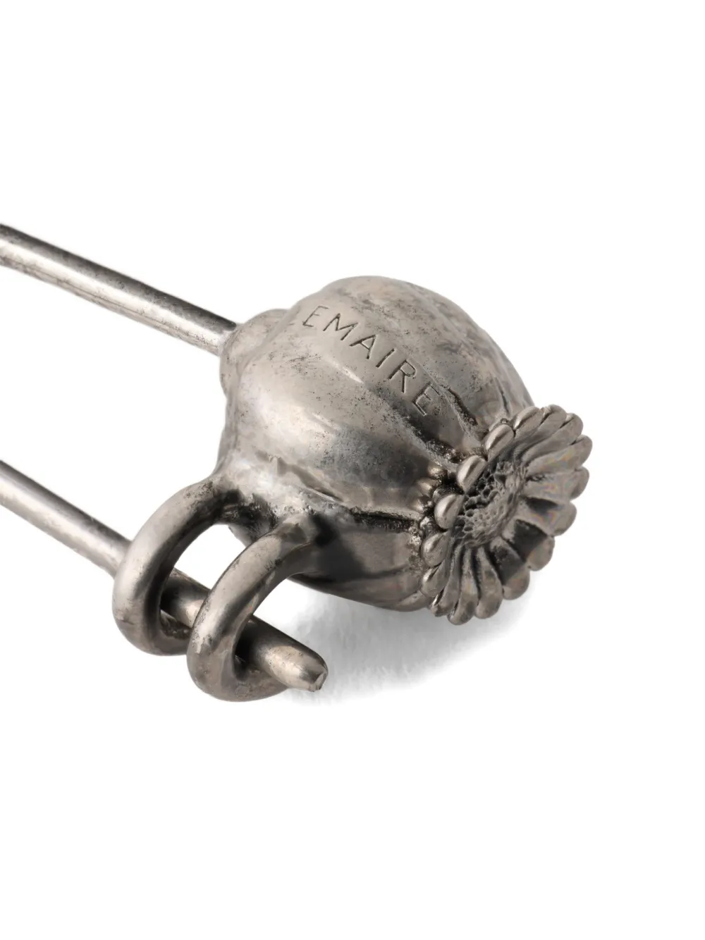 thistle bead safety-pin brooch