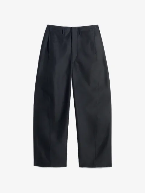 LEMAIRE twisted chino pants in cotton satin