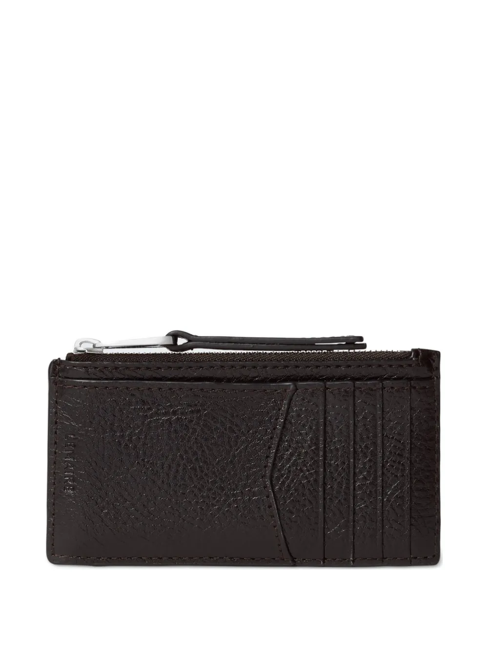 LEMAIRE Gear zip cardholder coin purse - Marrone
