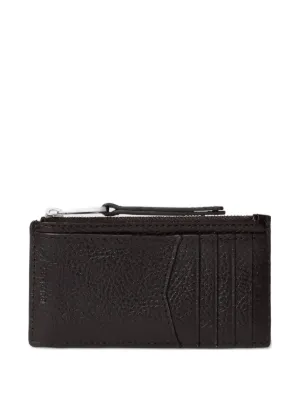 Maison Margiela Leather Zip Wallet | Black | FARFETCH
