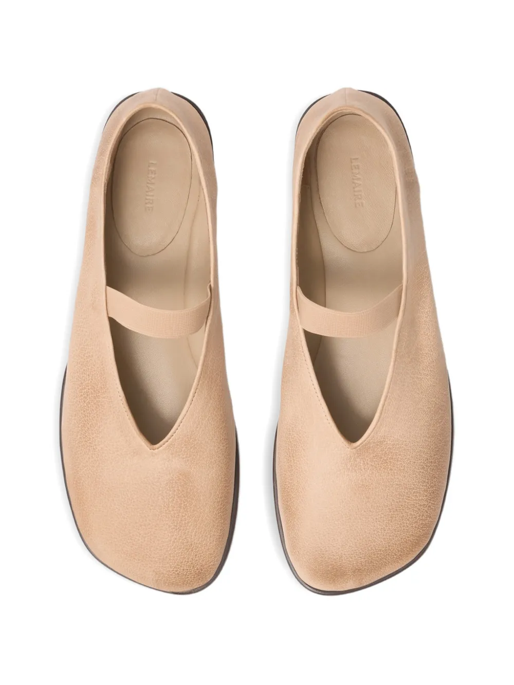 LEMAIRE Ballerina's met vierkante neus Beige