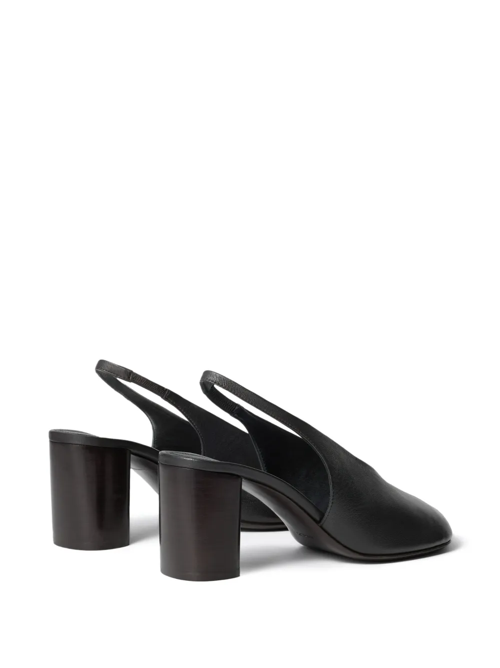 LEMAIRE Slingback pumps met vierkante neus Bruin