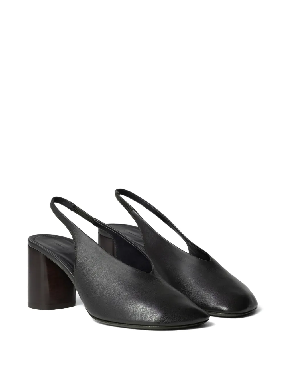 LEMAIRE Slingback pumps met vierkante neus Bruin