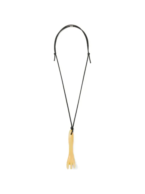 LEMAIRE gua sha fork necklace