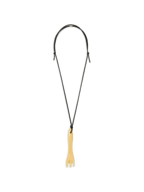 LEMAIRE gua sha fork necklace
