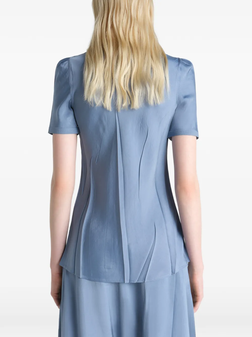 LEMAIRE Geplooide getailleerde blouse Blauw