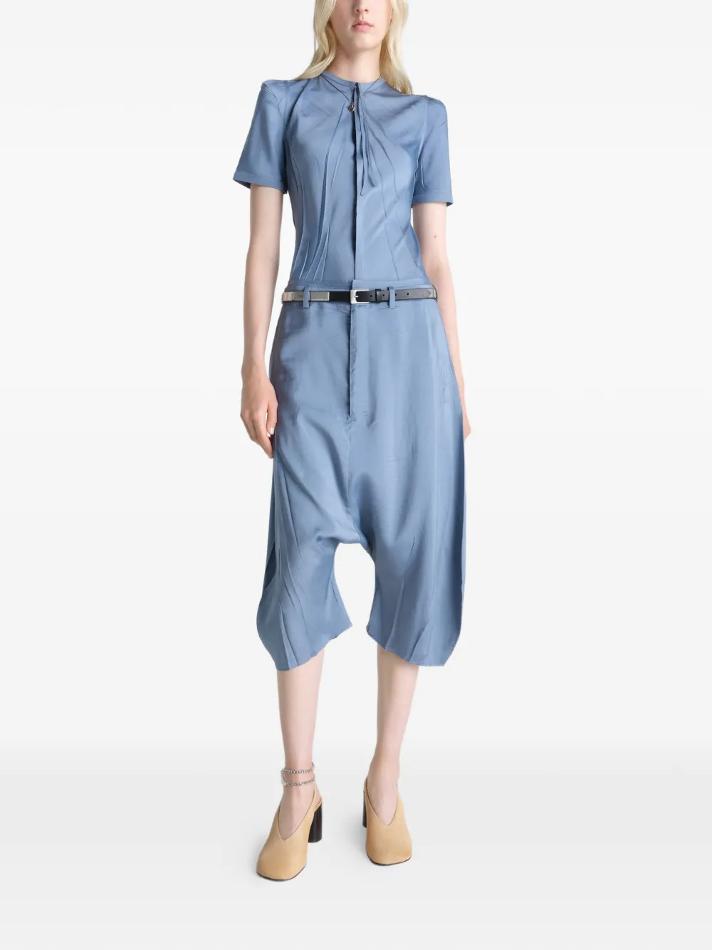 LEMAIRE Geplooide getailleerde blouse Blauw