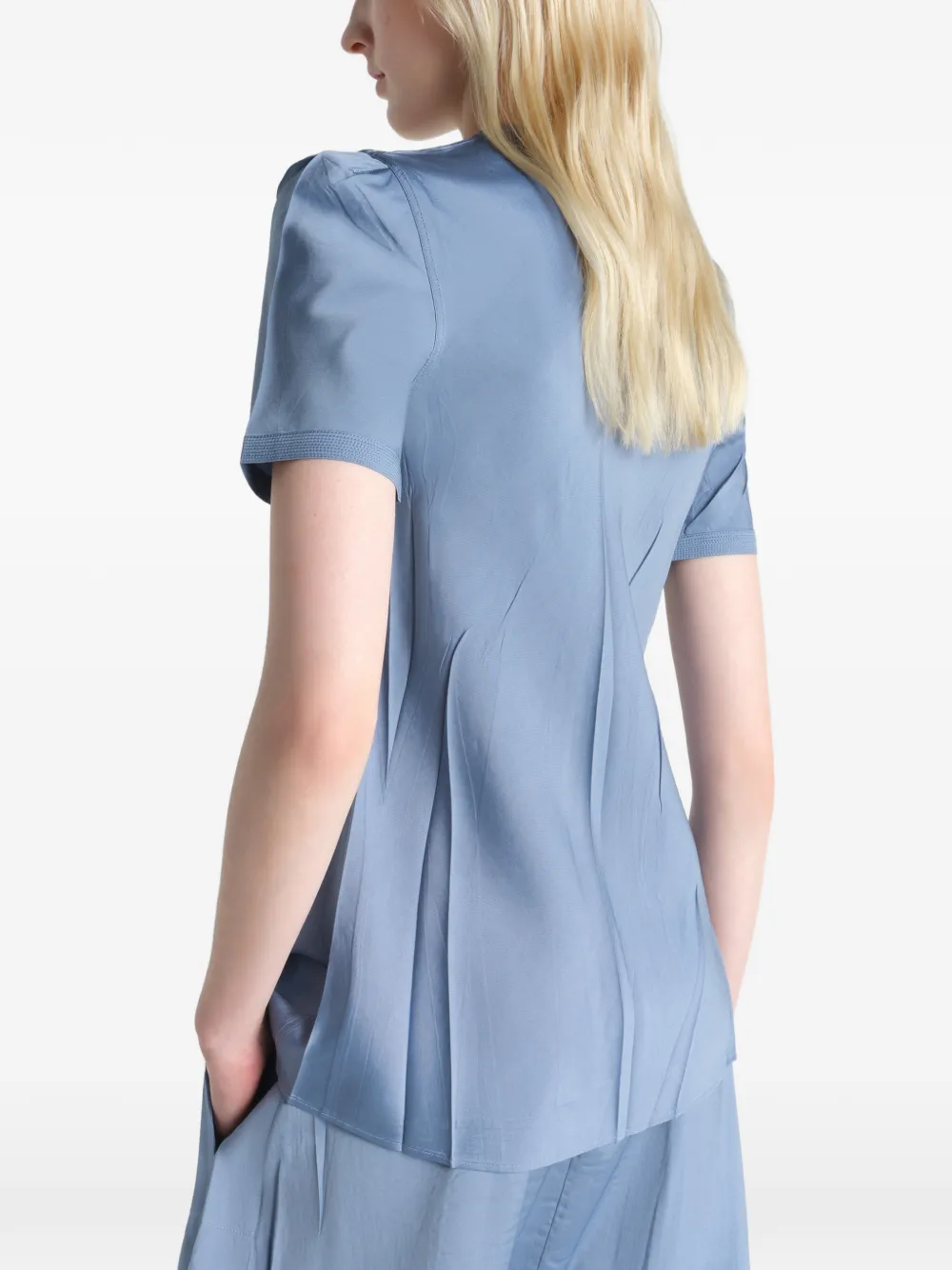 LEMAIRE Geplooide getailleerde blouse Blauw