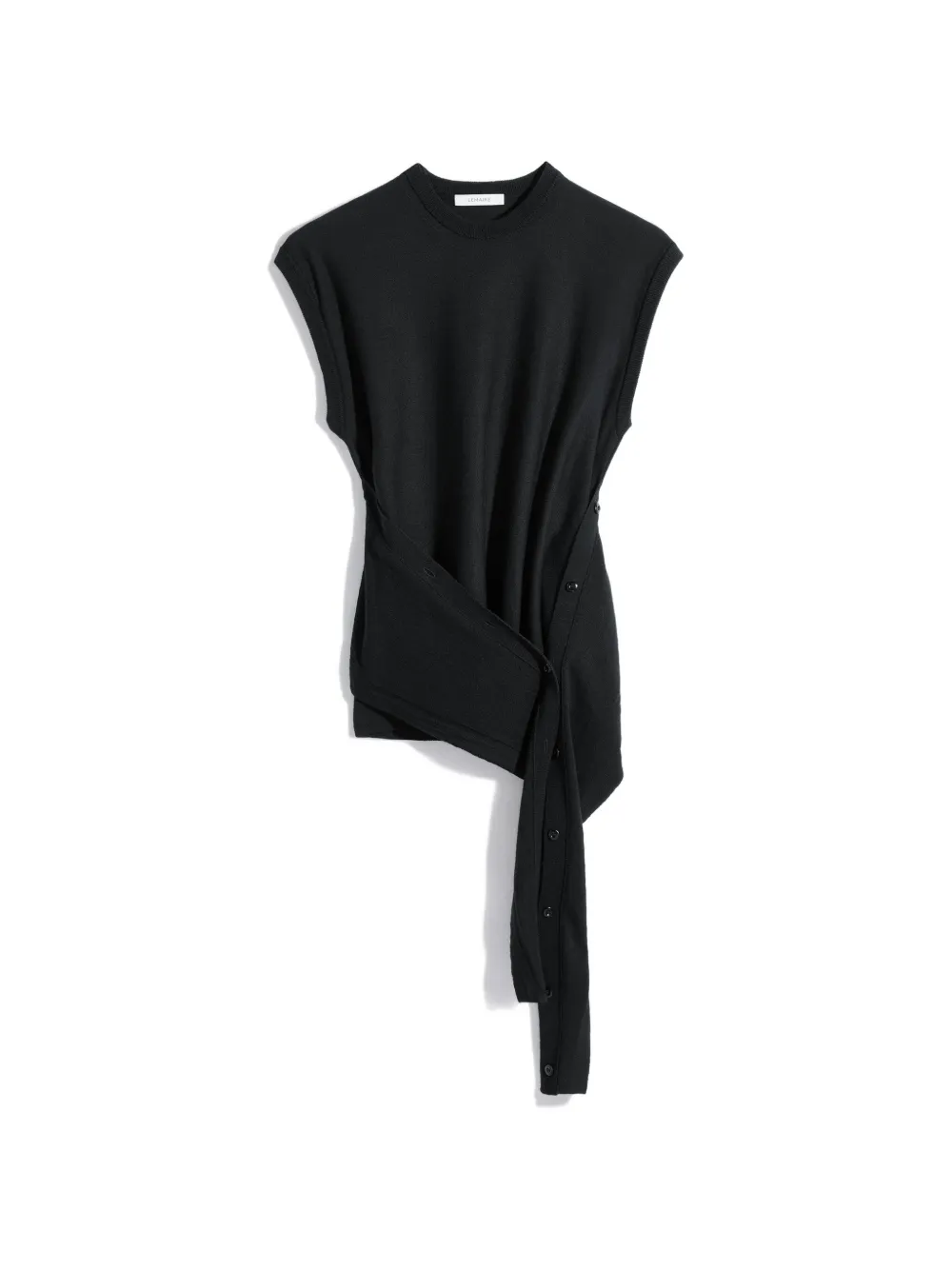 LEMAIRE buttoned sleeveless top - Nero