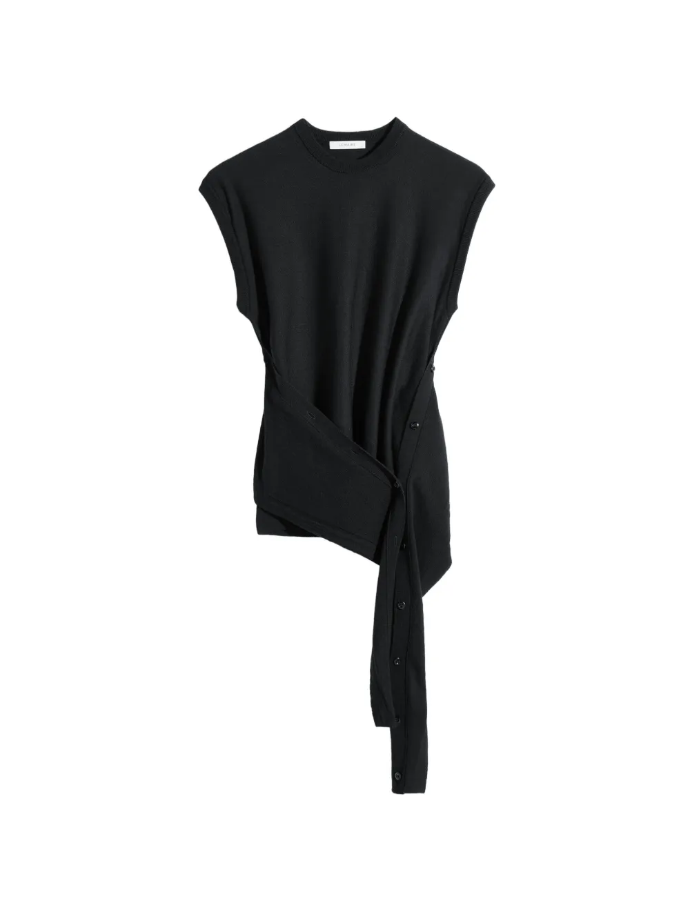 LEMAIRE buttoned sleeveless top - Nero