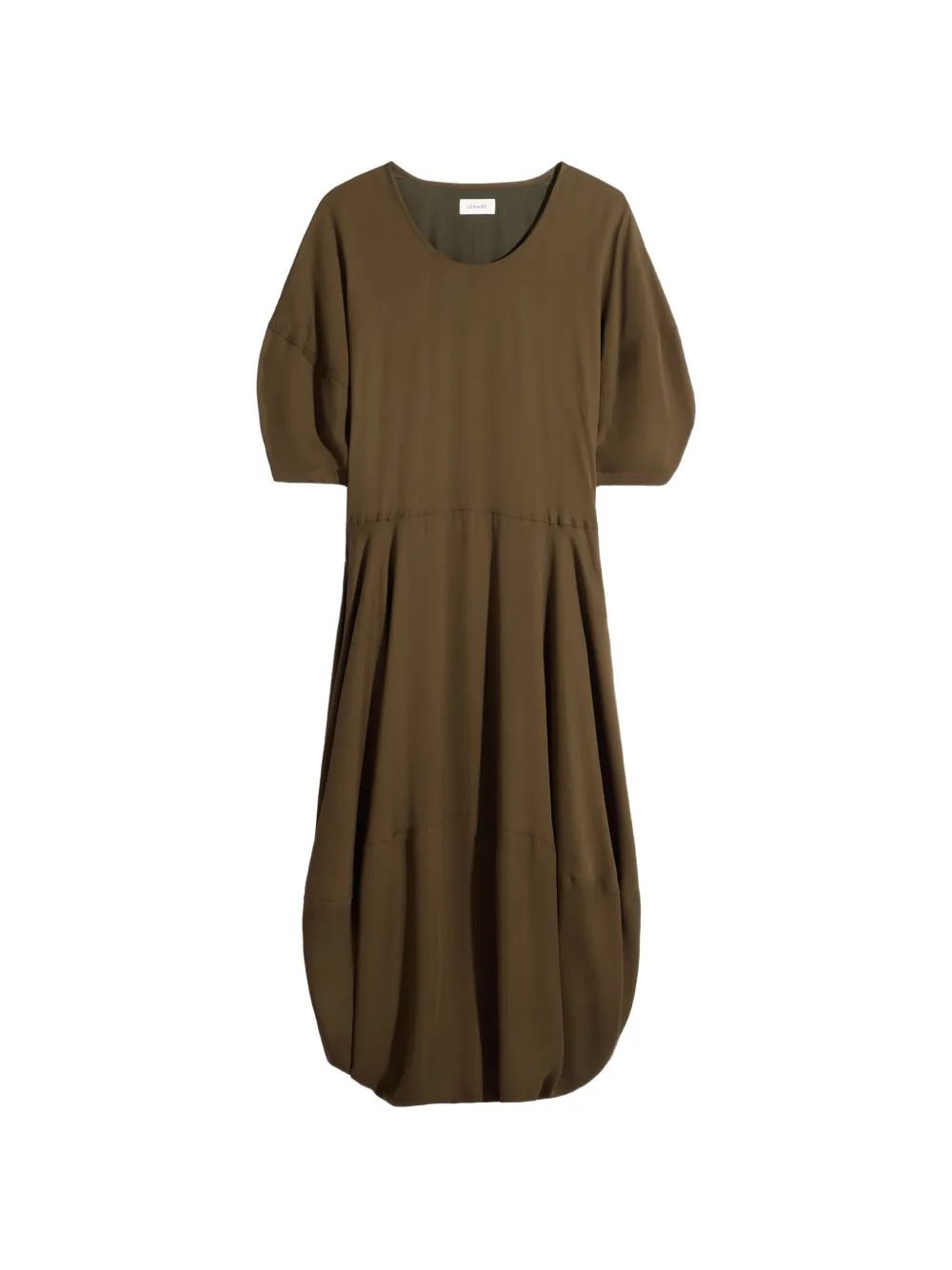 LEMAIRE balloon midi dress - Marrone