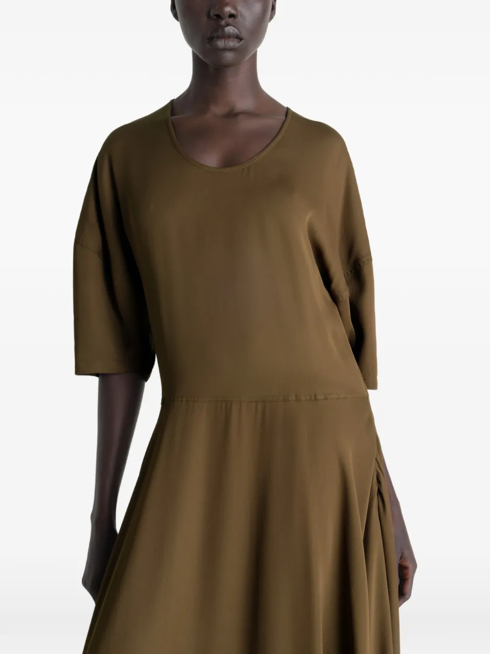 LEMAIRE Balloon midi-jurk Bruin