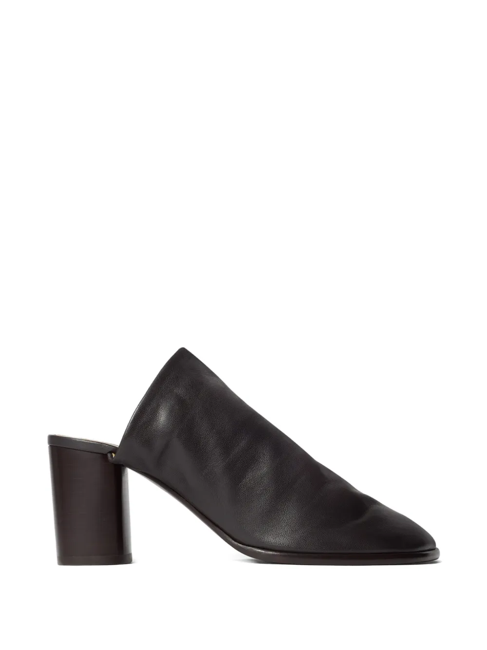 LEMAIRE glove block-heel mules - Marrone