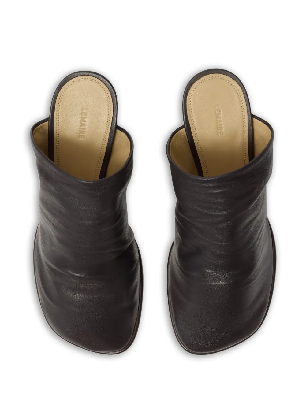 LEMAIRE glove block-heel mules Bruin