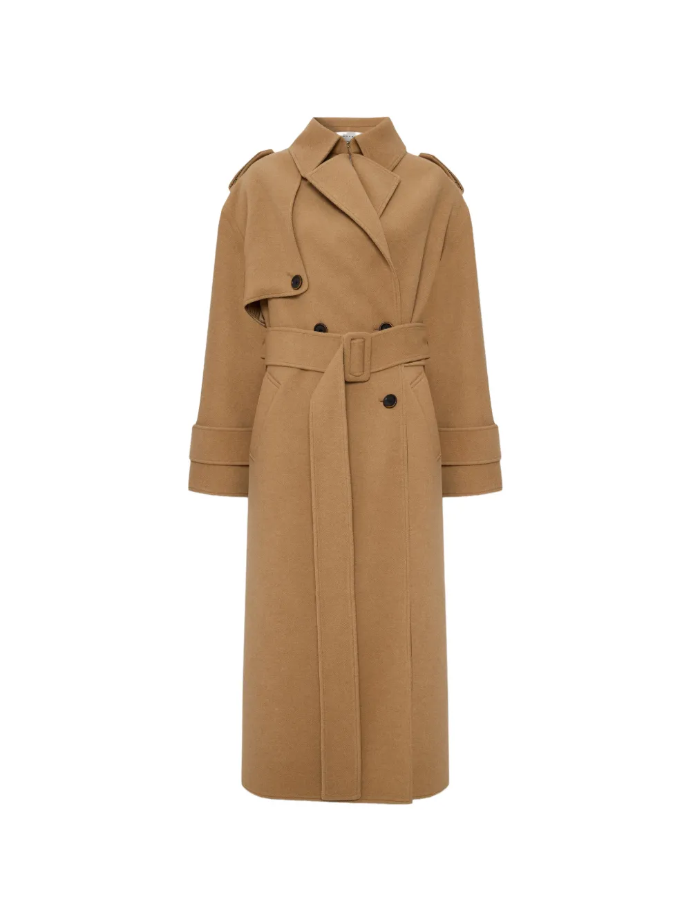 OCCLEUS Cappotto Charlotte con cintura - Toni neutri