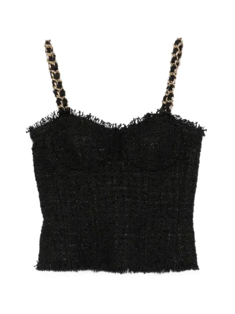 Balmain top de tweed sin mangas