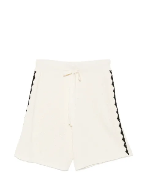 COMMAS triangle-embroidered shorts