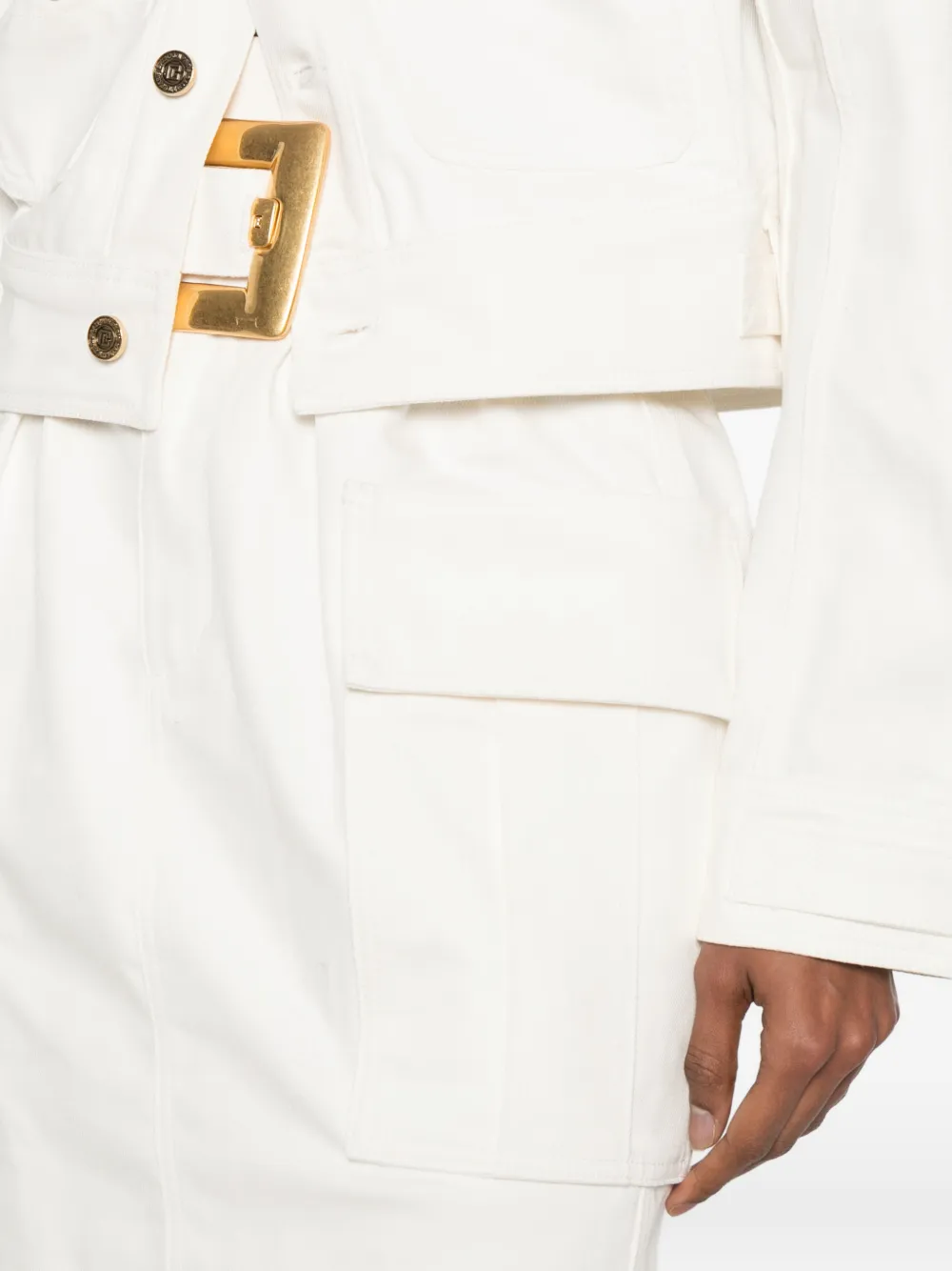 Balmain Cargo rok Wit