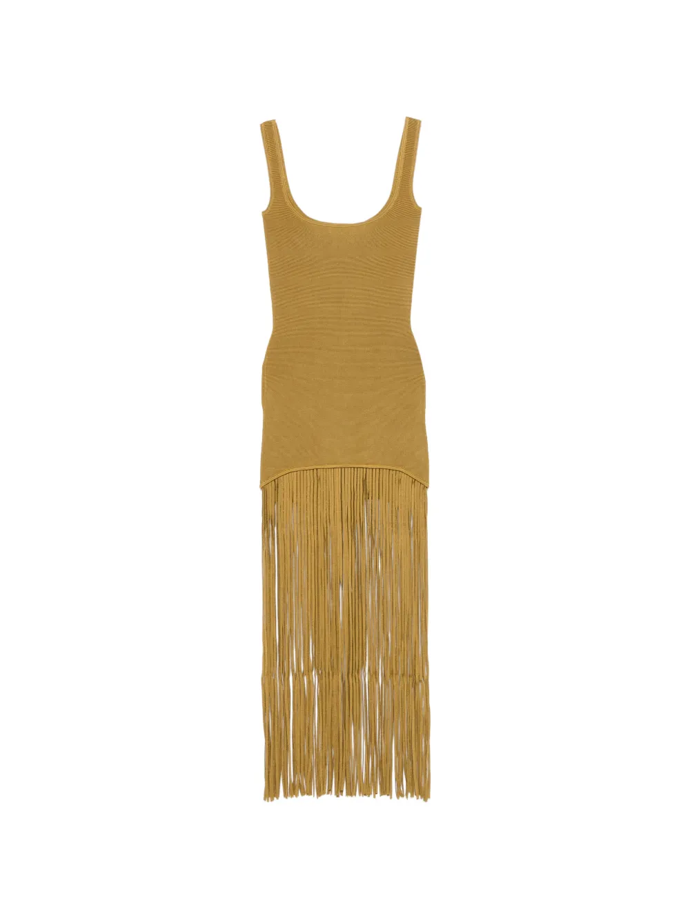Retrofete Sadler fringe-trimmed dress - Verde