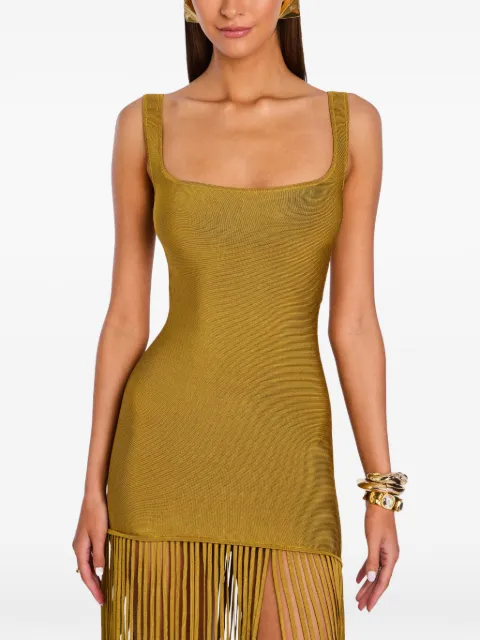 Retrofete Saddler fringe-trimmed midi dress