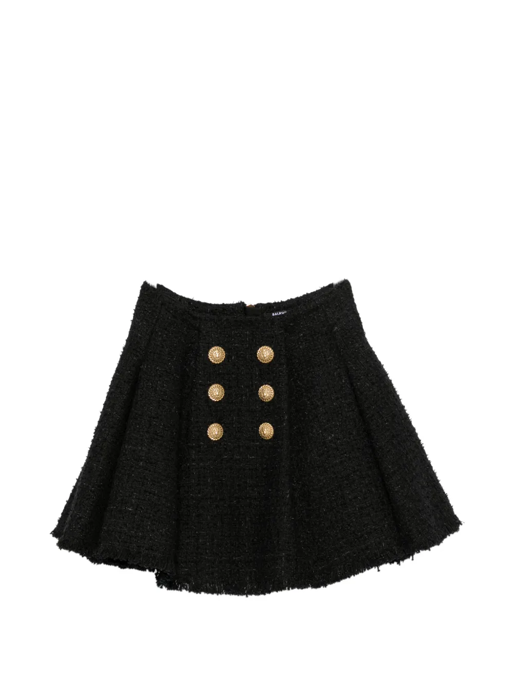 Balmain flared mini skirt - Nero