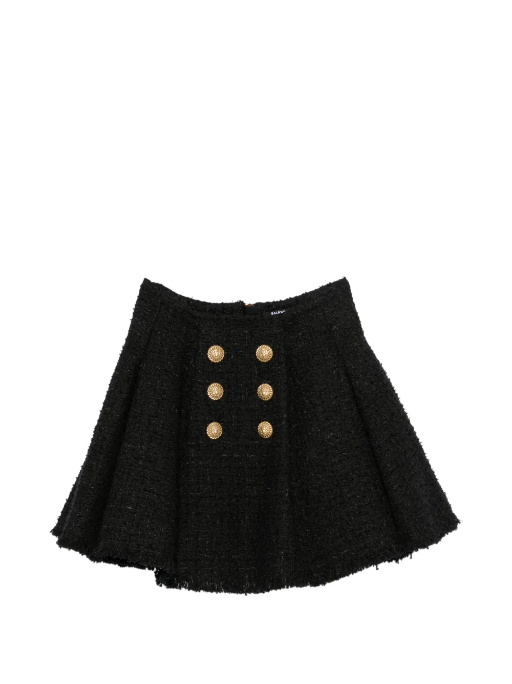 Balmain flared mini skirt - Nero