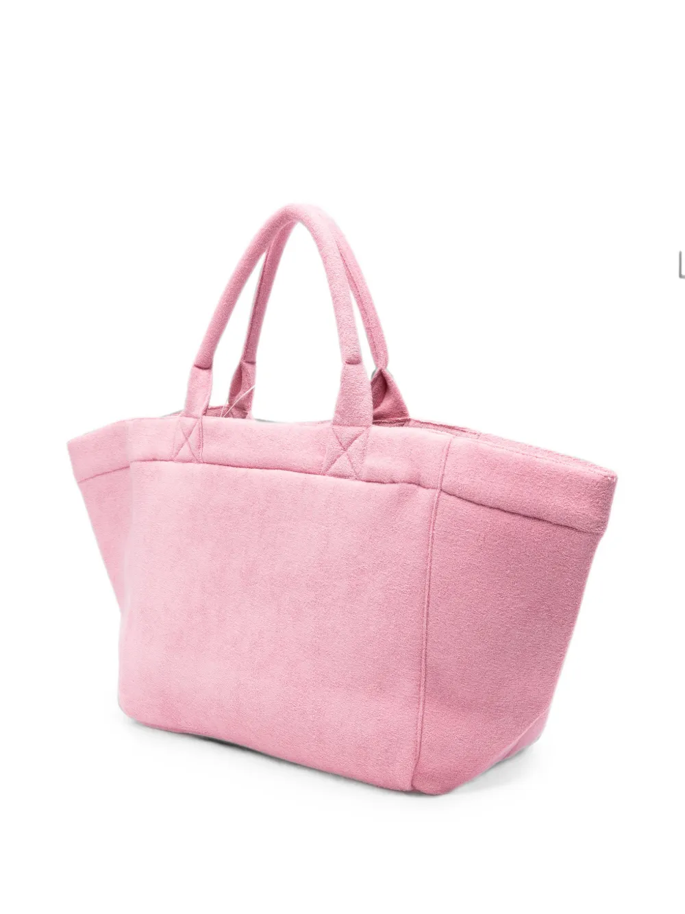GANNI Shopper van badstof Roze