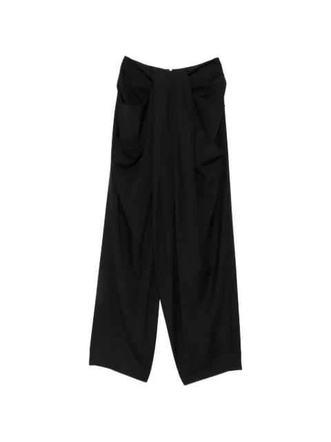 Balmain grain de poudre draped trousers