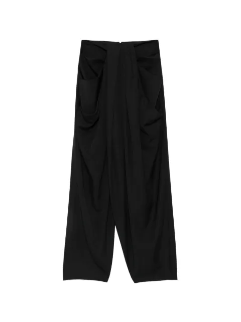 Balmain grain de poudre draped trousers