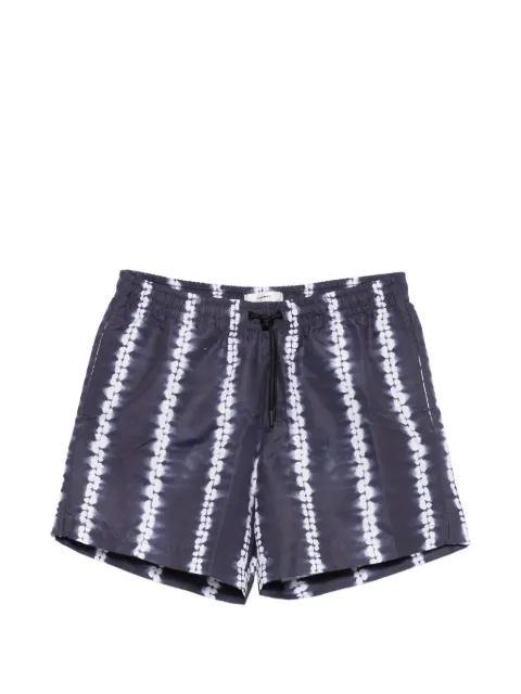 COMMAS Shibori stripe swim shorts