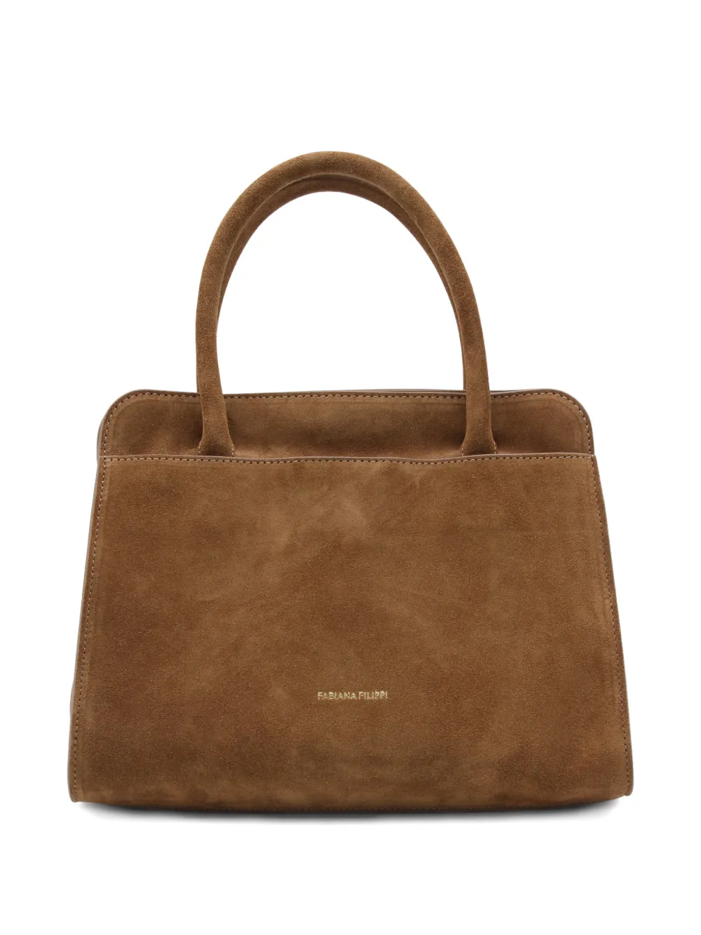  Fabiana Filippi Turn-lock Top-handle Shoulder Bag - Brown 