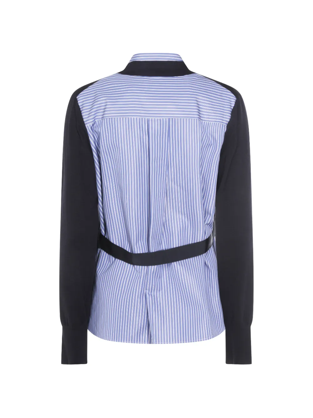 sacai Gestreept vest met knoop Blauw