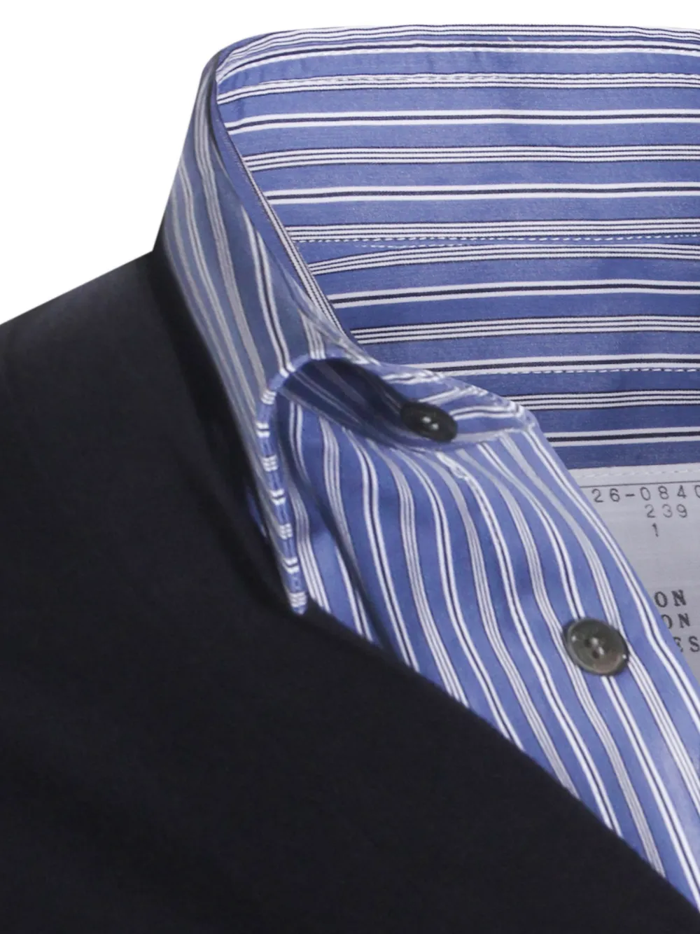 sacai Gestreept vest met knoop Blauw