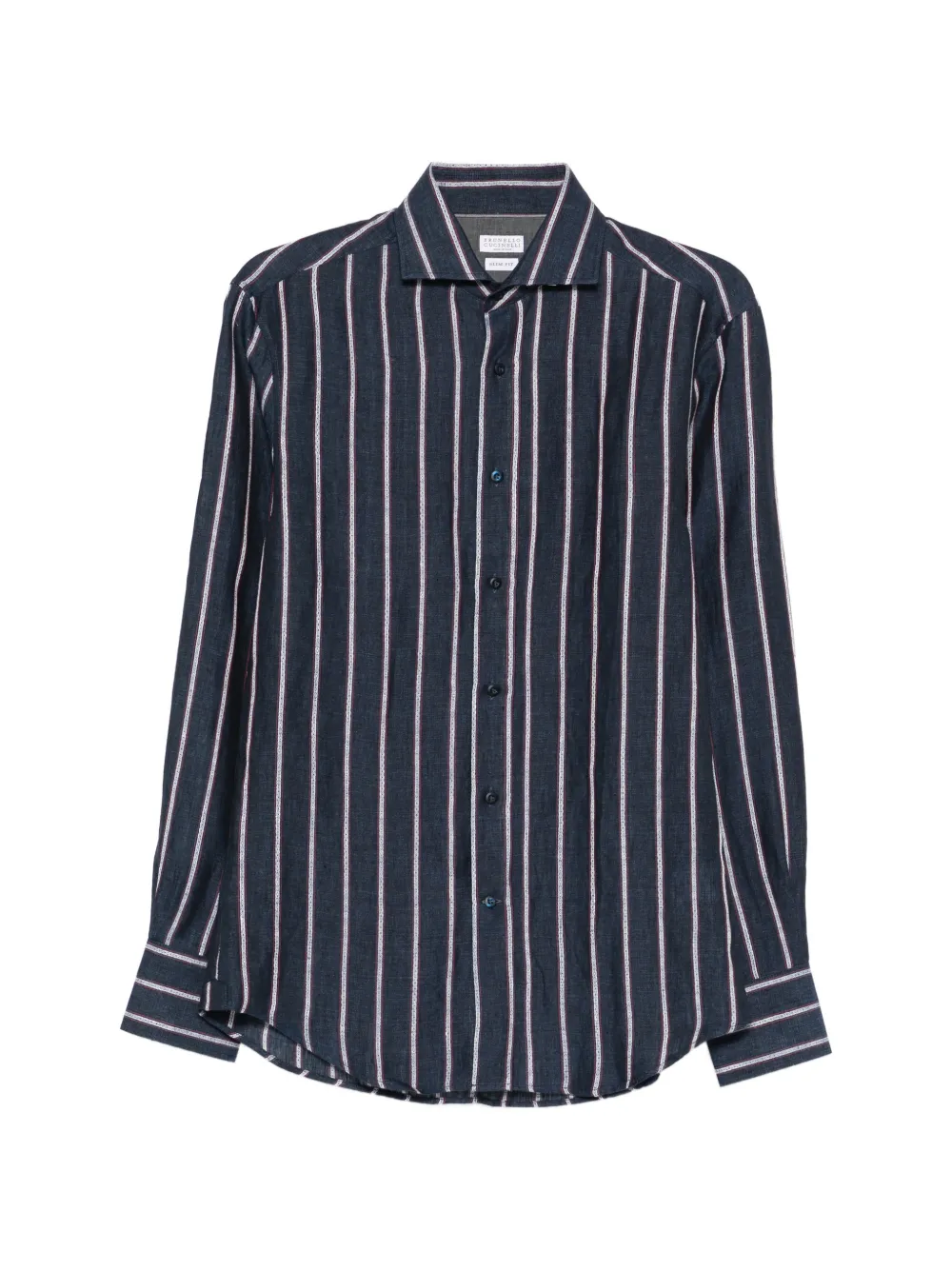 Brunello Cucinelli striped shirt - Blu