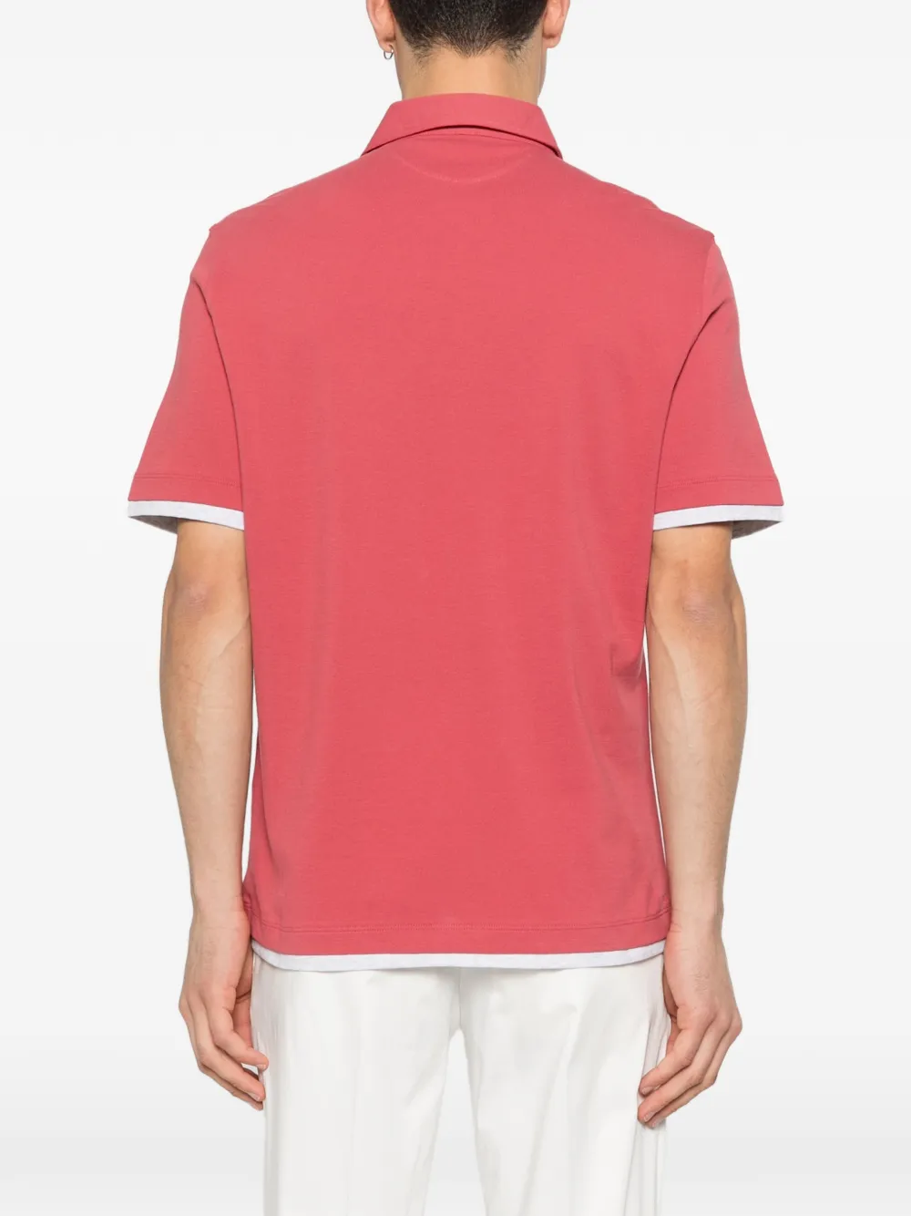 Buttoned Trim Polo Shirt