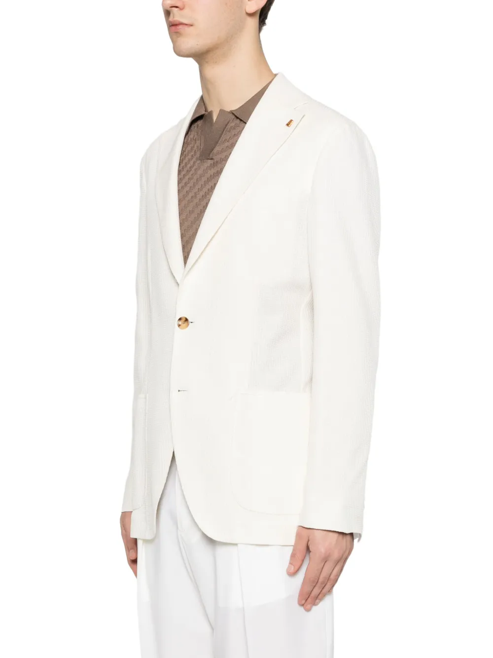  Latorre Textured Tailored Blazer - Neutrals 