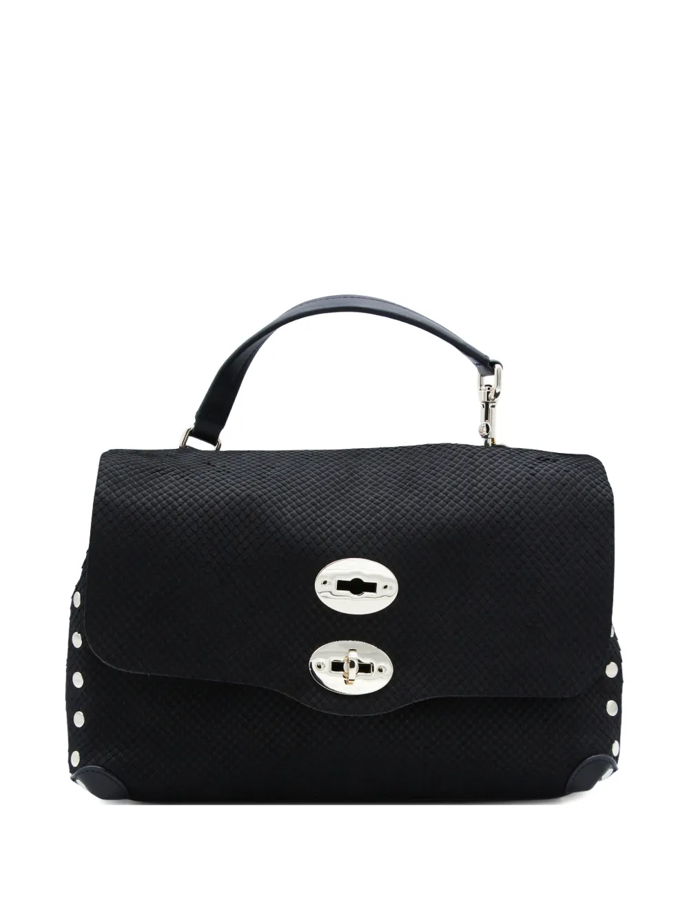 Zanellato Postina studded leather tote bag - Nero